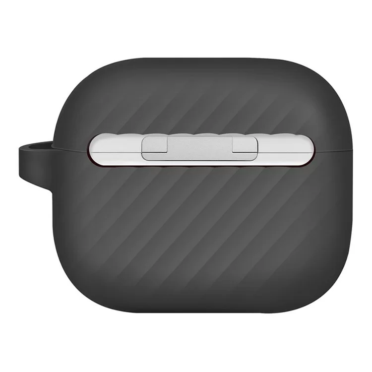 Чехол Uniq Vencer Silicone с карабином и ремешком для AirPods 3 Серый