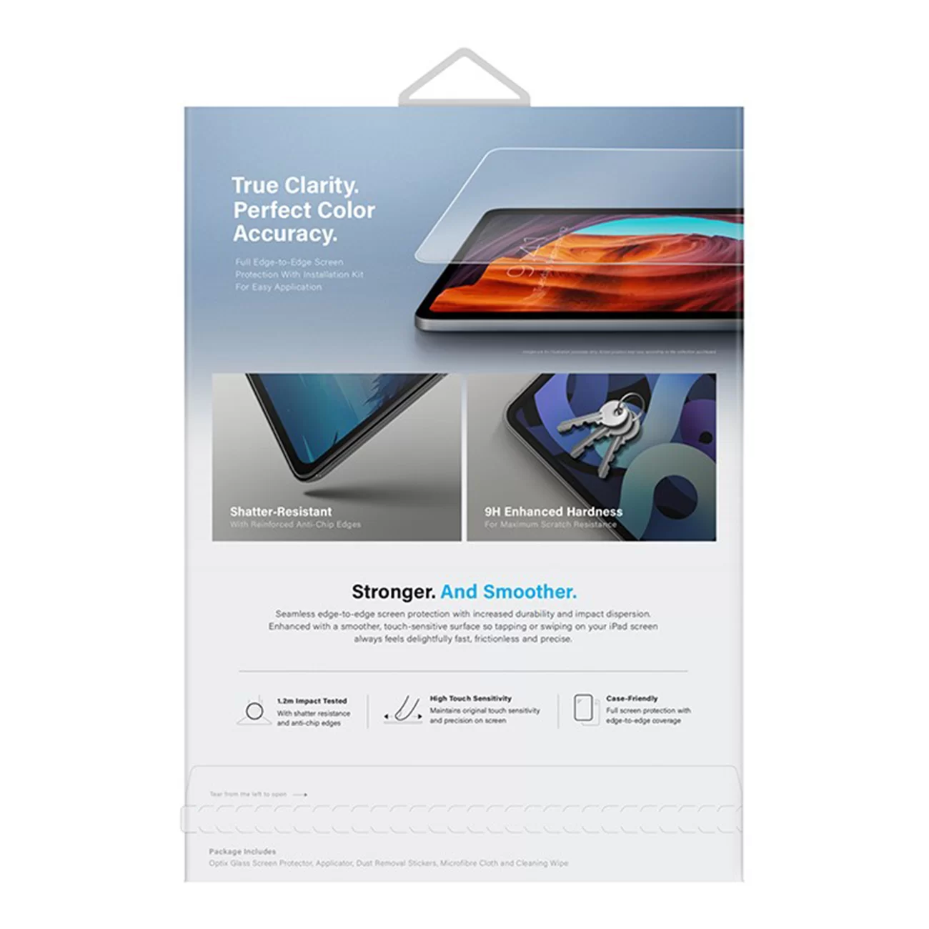 Стекло защитное Uniq для iPad Pro 11 (2024/2025) OPTIX Clear (+installer)