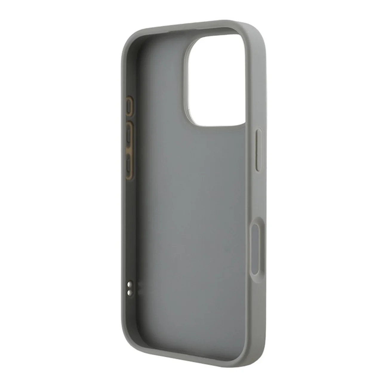 Чехол Guess PU Quilted with Script Metal Logo Hard Grey для iPhone 16 Pro Max