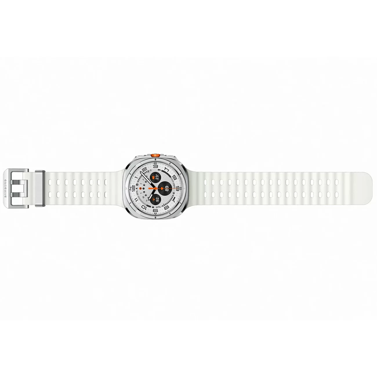 Умные часы Samsung Galaxy Watch Ultra 47 мм Wi-Fi + LTE, Белый титан, Ремешок белый