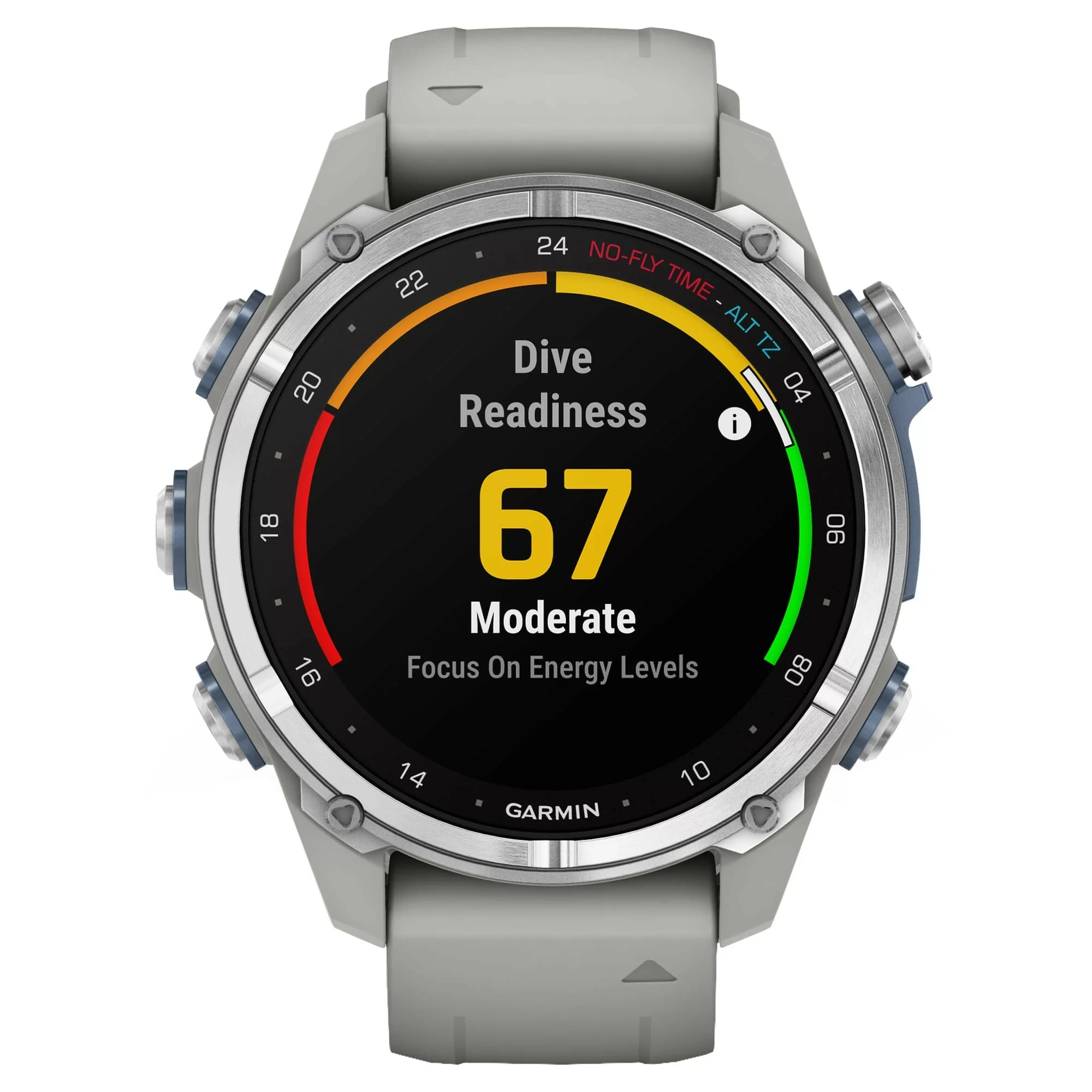 Дайвинг-компьютер Garmin Descent Mk3, 43 мм (Stainless Steel / нержавеющая сталь, Fog Gray Silicone Band / силиконовый ремешок туманно-серый) Дайвинг-компьютер Garmin Descent Mk3, 43 мм (Stainless Steel / нержавеющая сталь, Fog Gray Silicone Band / силиконовый ремешок туманно-серый)