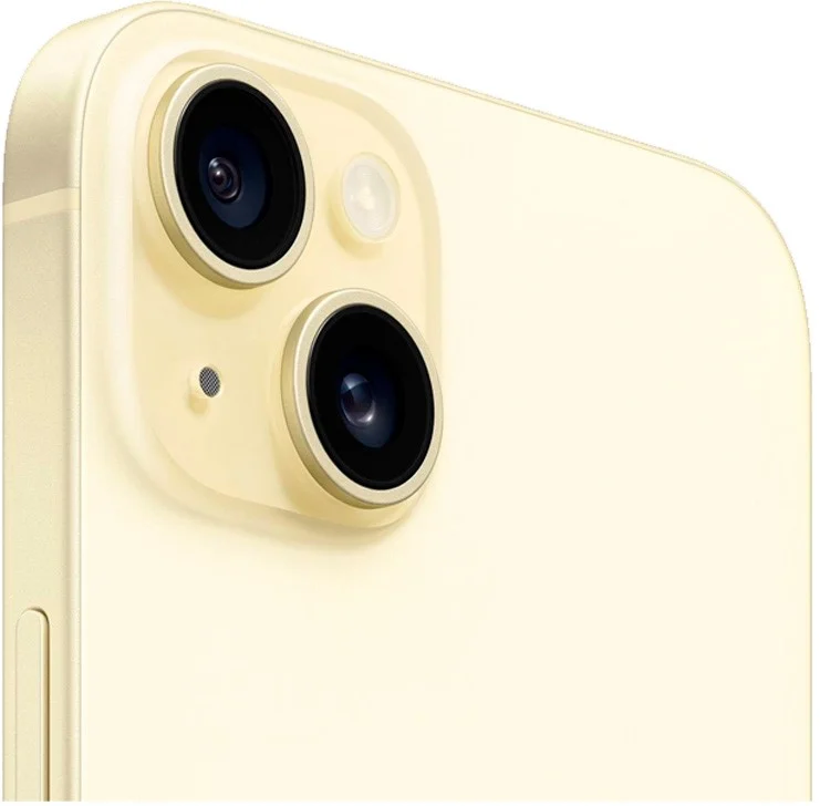 Смартфон Apple iPhone 15 Plus, Dual: nano SIM + eSIM, 256 ГБ, желтый