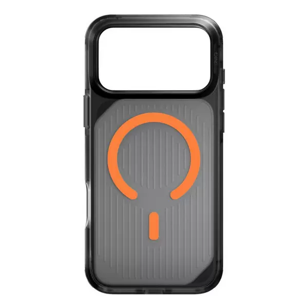 Чехол Uniq Combat Active для Apple iPhone 17 Pro, Frost Smoke/Orange (матовый дымчатый/оранжевый), MagSafe Чехол Uniq Combat Active для Apple iPhone 17 Pro, Frost Smoke/Orange (матовый дымчатый/оранжевый), MagSafe