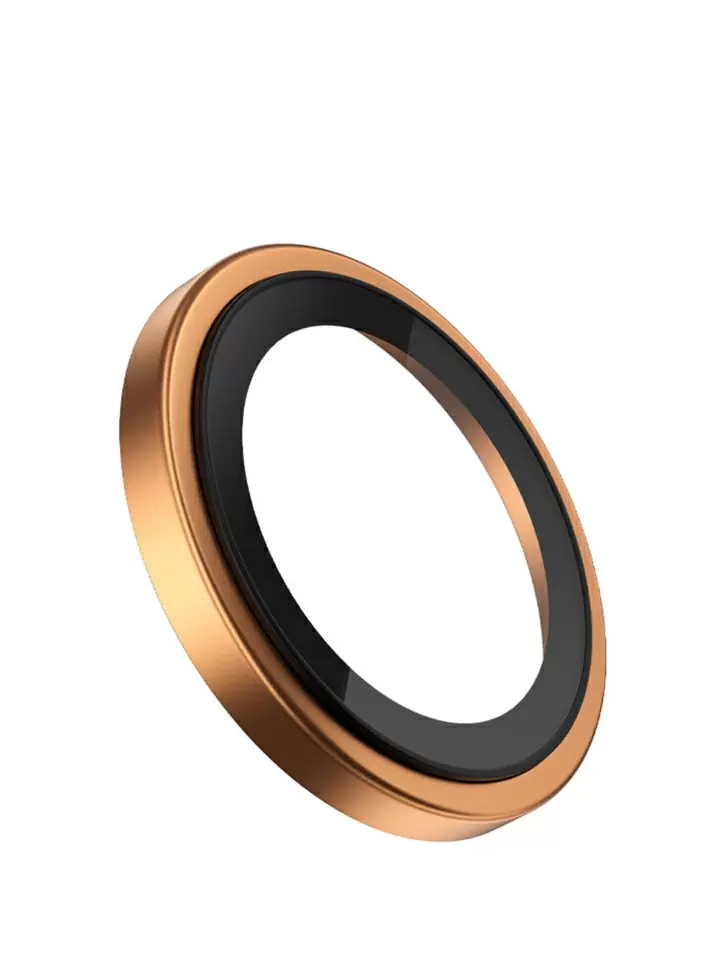 Защитное стекло на камеру BlueO для Apple iPhone 17 Pro / 17 Pro Max, Aluminium, 3 шт., Orange (оранжевый), с аппликатором