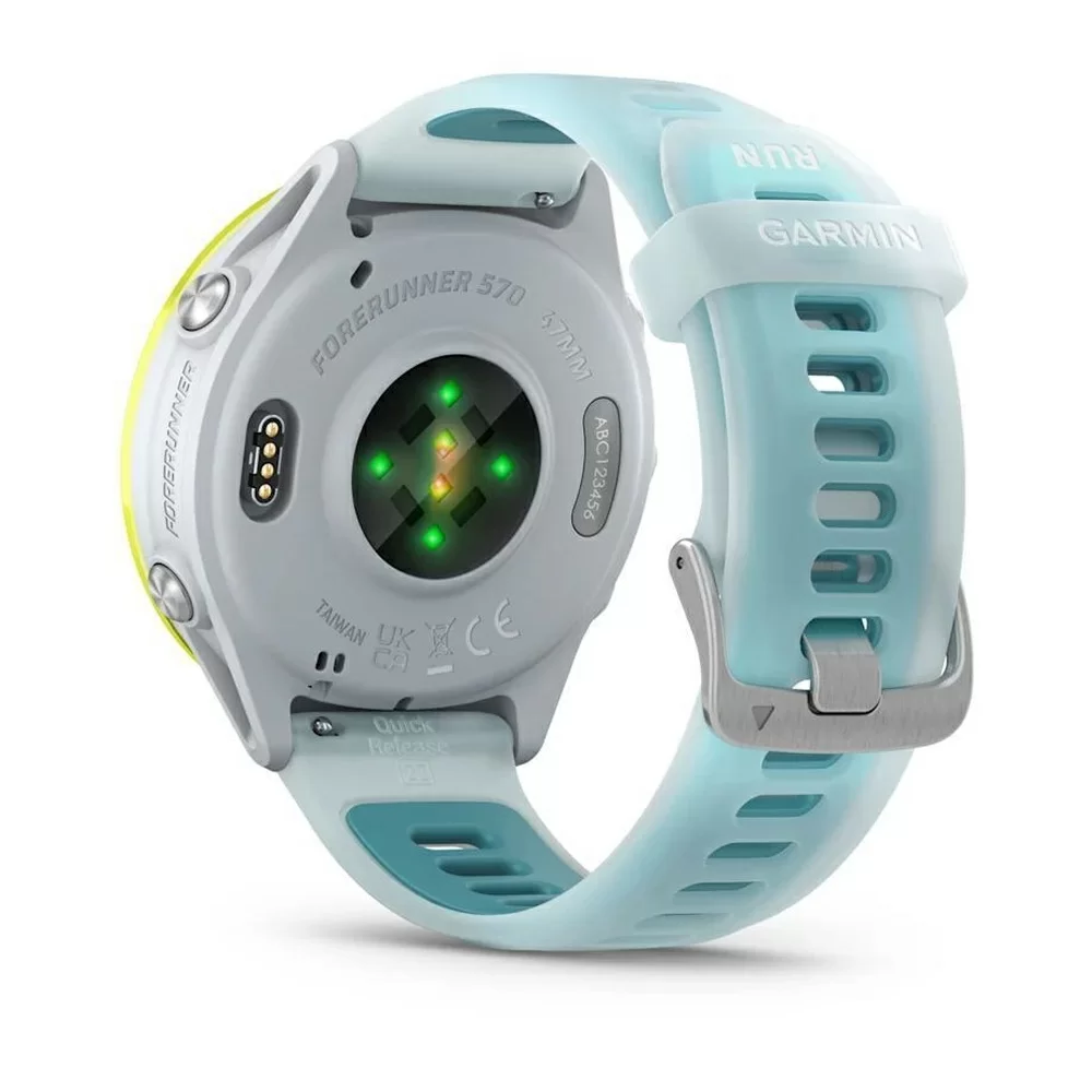 Спортивные часы Garmin Forerunner 570, 47 мм, Amp Yellow Aluminum Translucent Whitestone / Turquoise (Зеленый с бирюзовым) Спортивные часы Garmin Forerunner 570, 47 мм, Amp Yellow Aluminum Translucent Whitestone / Turquoise (Зеленый с бирюзовым)