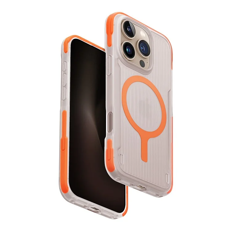 Чехол Uniq Combat LifePro Active для iPhone 16 Pro Вольт-оранжевый (MagSafe)