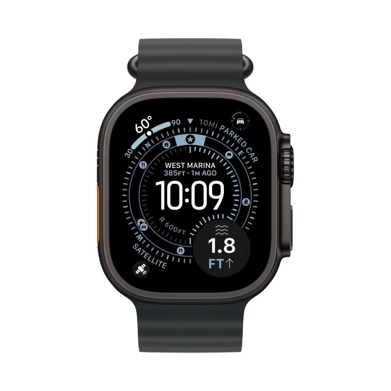 Смарт-часы Apple Watch Ultra 3, 49 мм, Black Titanium (чёрный титан), GPS + Cellular