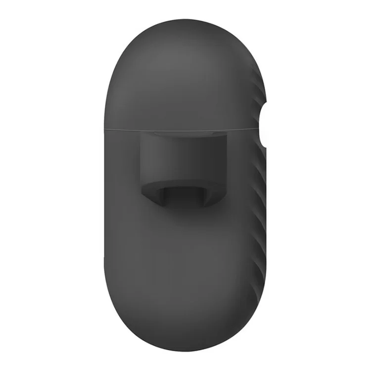Чехол Uniq Vencer Silicone с карабином и ремешком для AirPods 3 Серый
