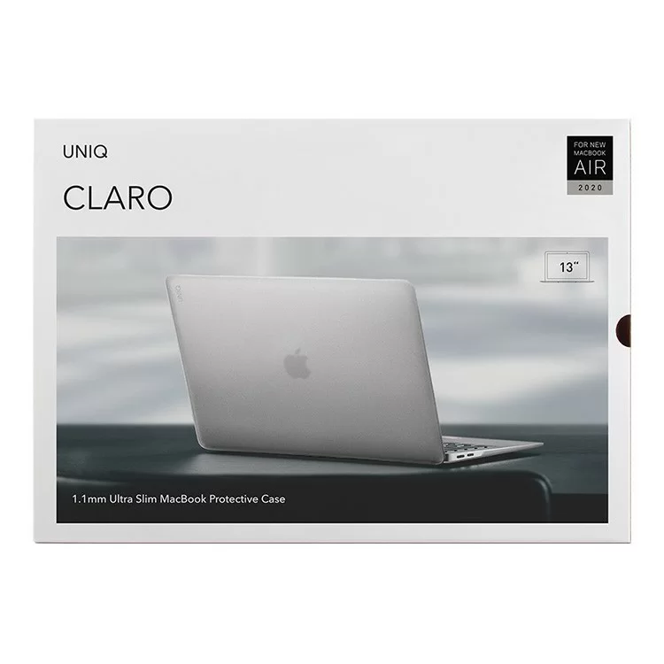 Чехол Uniq HUSK Pro Claro для MacBook Air 13 (2020) Матовый прозрачный