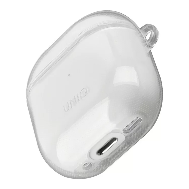 Чехол Uniq Glase TPU с карабином для AirPods 4 Прозрачный