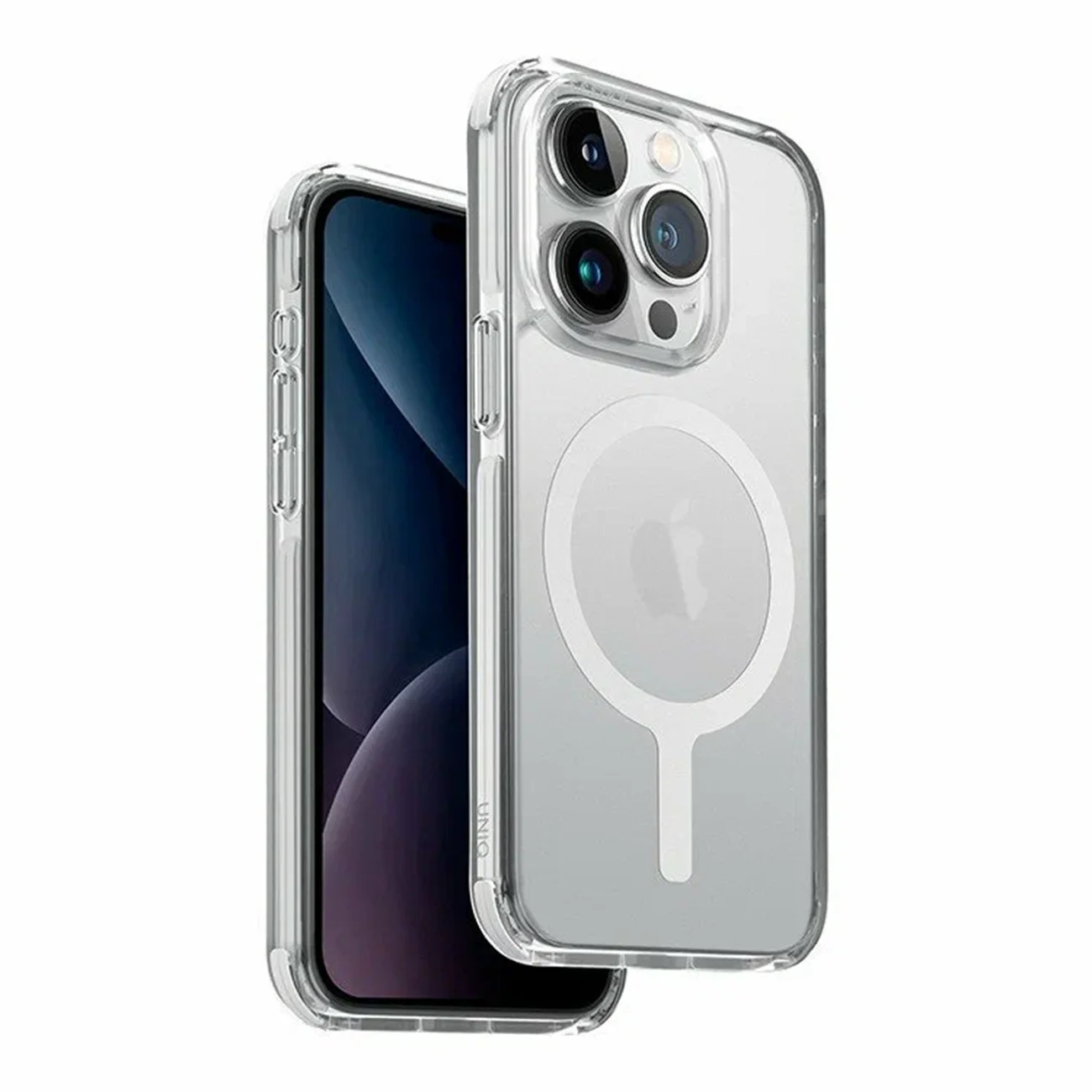 Противоударный чехол Uniq Combat + MagSafe, белый для iPhone 15 Pro Max