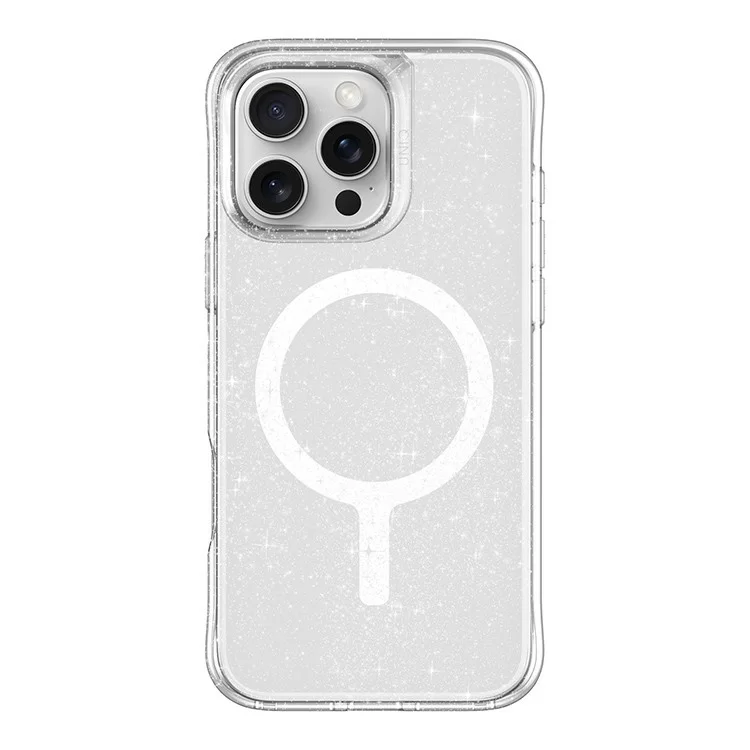 Чехол Uniq LifePro Xtreme Tinsel для iPhone 16 Pro Серебристый блеск (MagSafe)