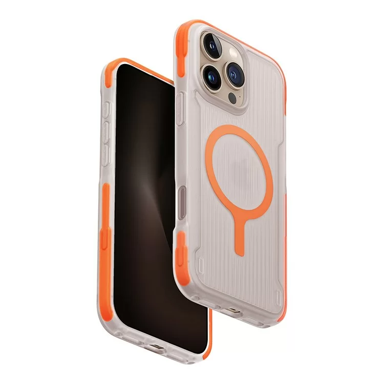 Чехол Uniq Combat LifePro Active для iPhone 16 Pro Max Вольт-оранжевый (MagSafe)