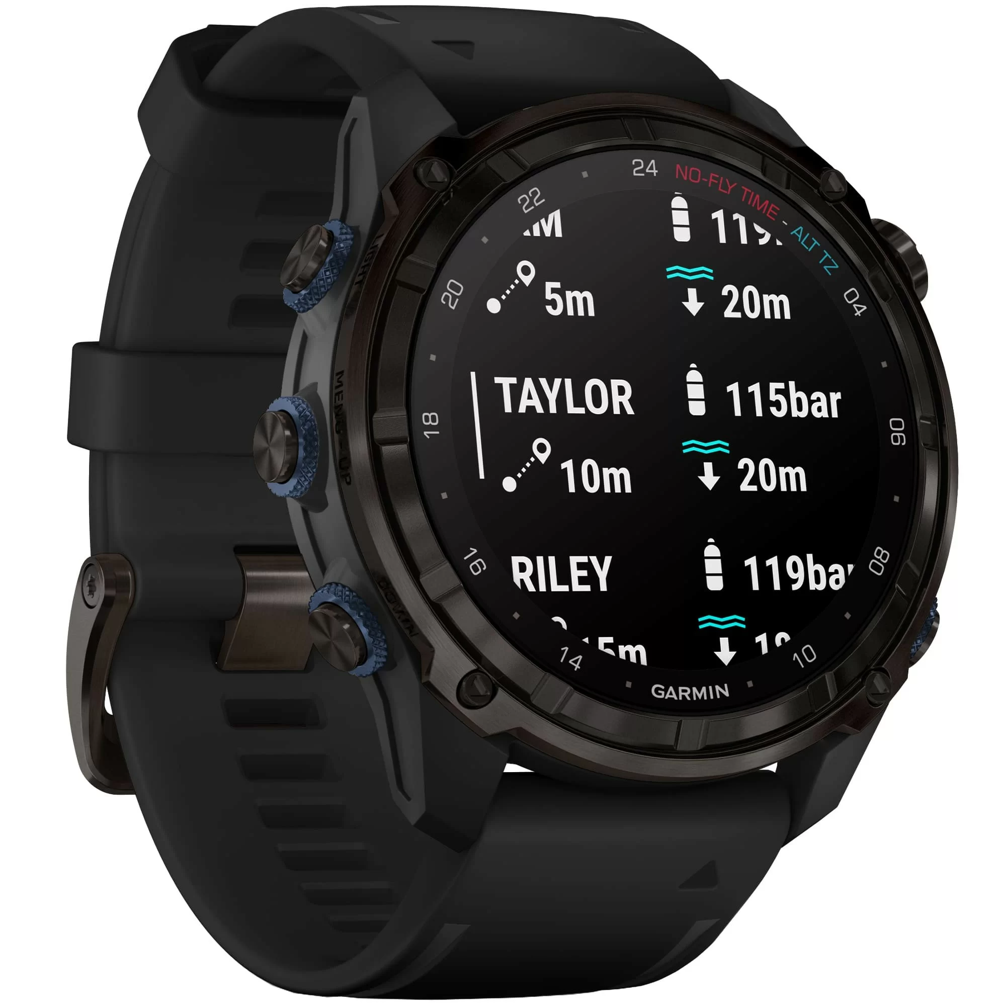 Дайвинг-компьютер Garmin Descent Mk3i, 51 мм (Carbon Gray DLC Titanium / титановый корпус, цвет графит, Black Silicone Band / чёрный силиконовый ремешок)