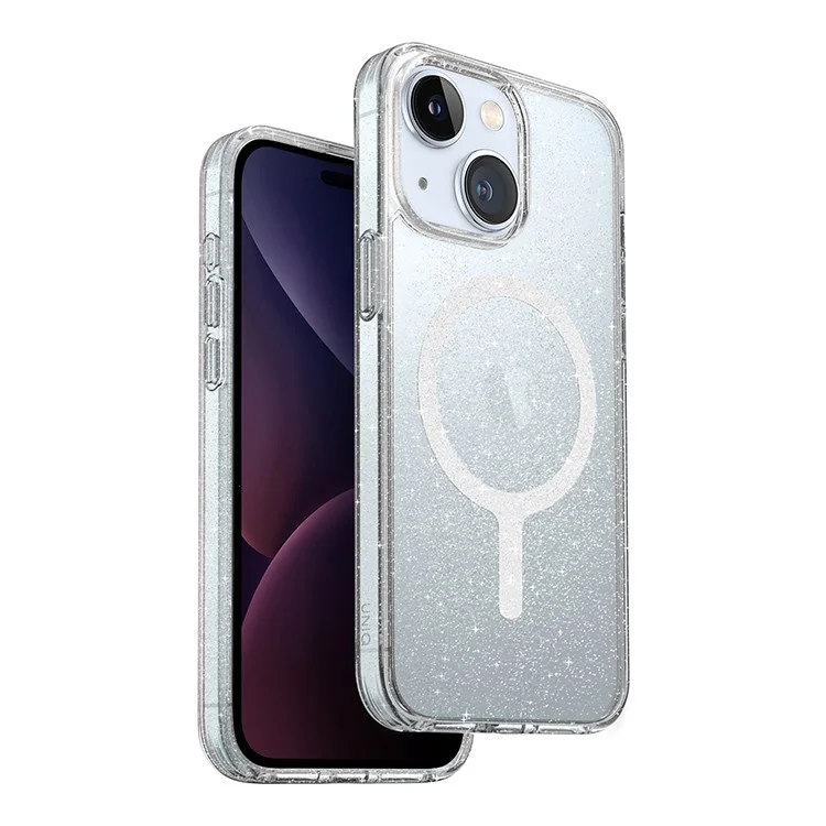 Чехол Uniq LifePro Xtreme Tinsel для iPhone 15 Pro Max Серебристый блеск (MagSafe)