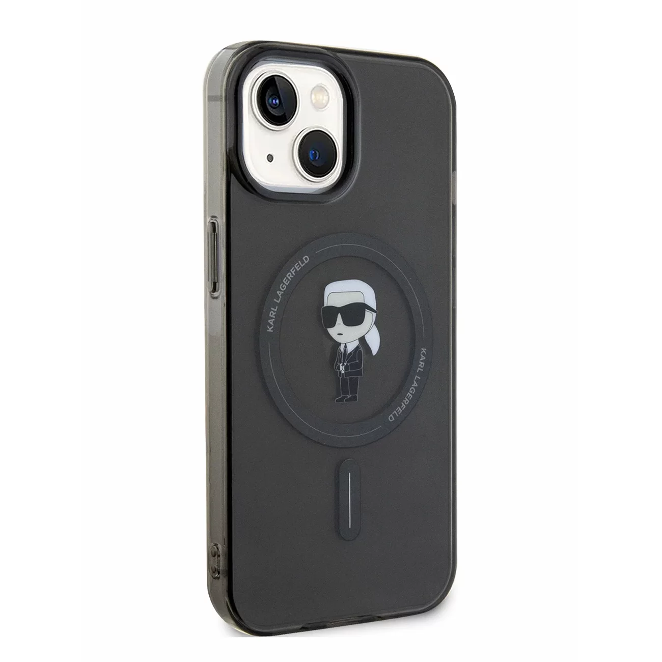 Чехол Lagerfeld Liquid Silicone NFT Karl Head Hard Black (MagSafe) для iPhone 15 Pro Max