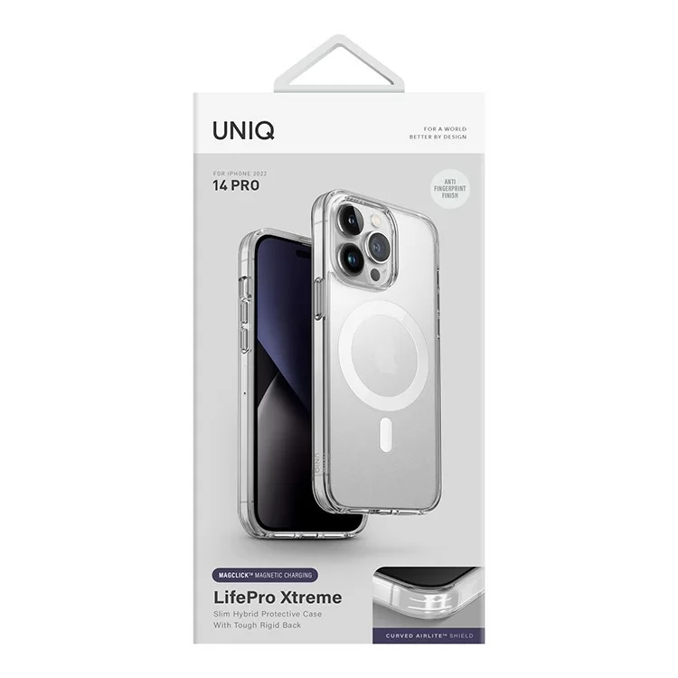 Чехол Uniq LifePro Xtreme AF для iPhone 14 Матовый прозрачный (MagSafe)