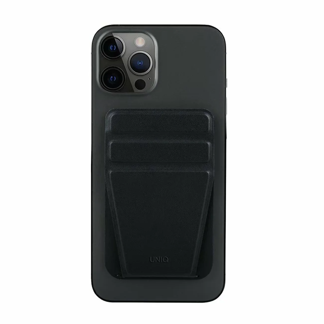 Магнитный бумажник Uniq LYFT с подставкой Black Apple Magsafe 12/13/14/15/16