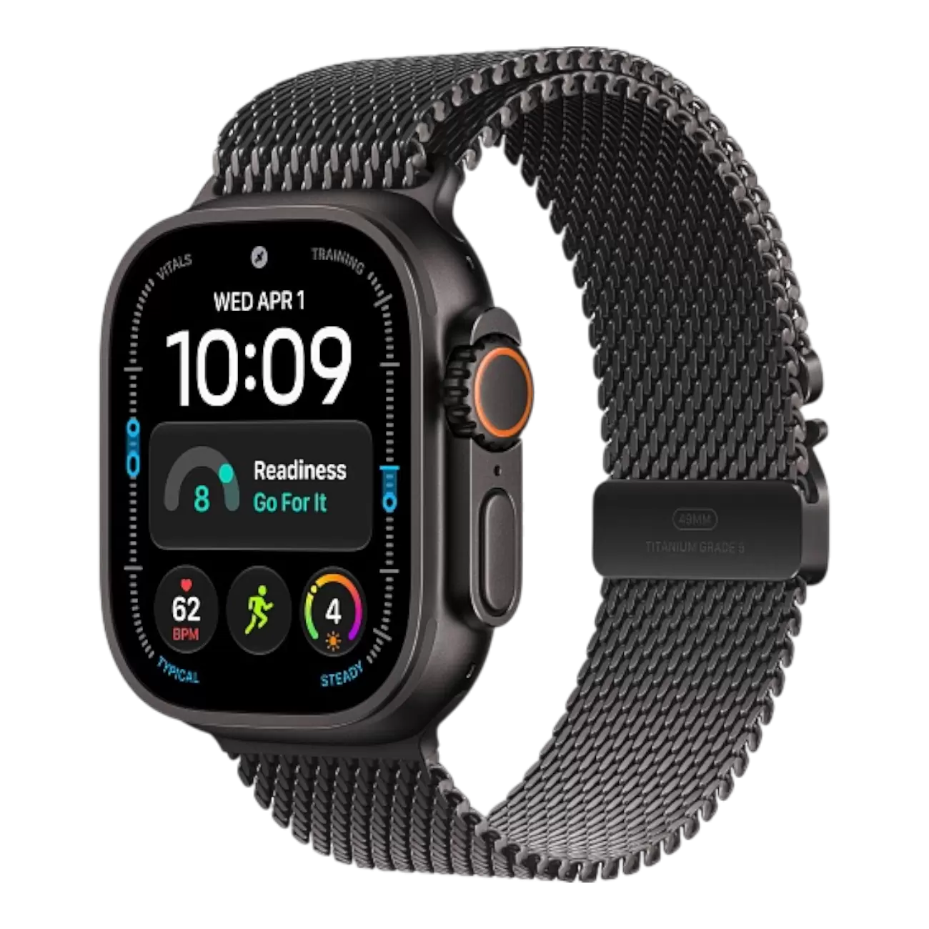 Умные часы Apple Watch Ultra 4 2026 Black Titanium, 49мм, Titanium Milanese Loop Умные часы Apple Watch Ultra 4 2026 Black Titanium, 49мм, Titanium Milanese Loop