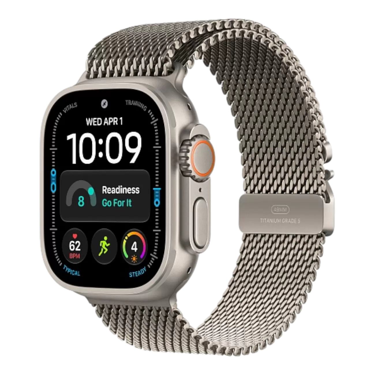 Умные часы Apple Watch Ultra 4 2026 Natural Titanium, 49мм, Titanium Milanese Loop Умные часы Apple Watch Ultra 4 2026 Natural Titanium, 49мм, Titanium Milanese Loop