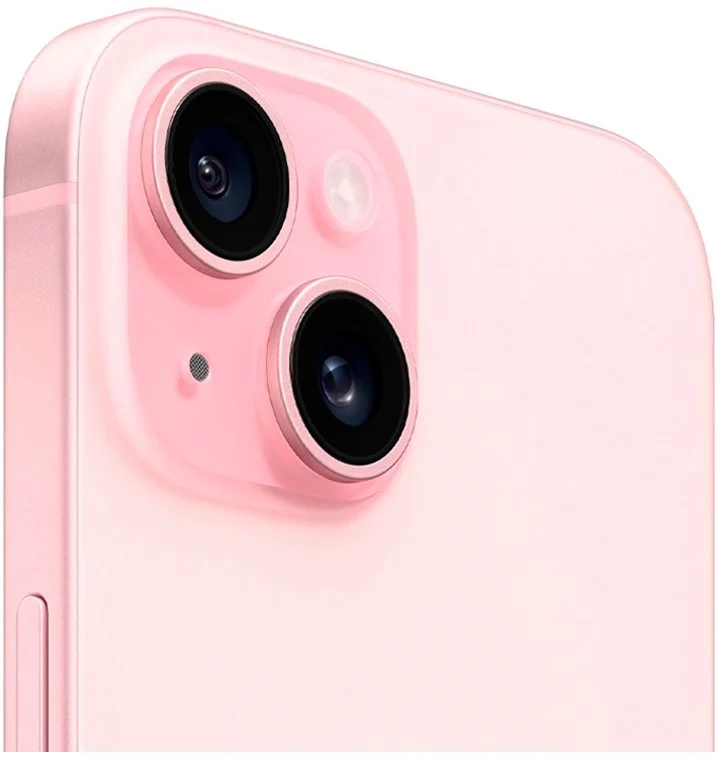 Смартфон Apple iPhone 15, Dual: nano SIM + eSIM, 128 ГБ, розовый