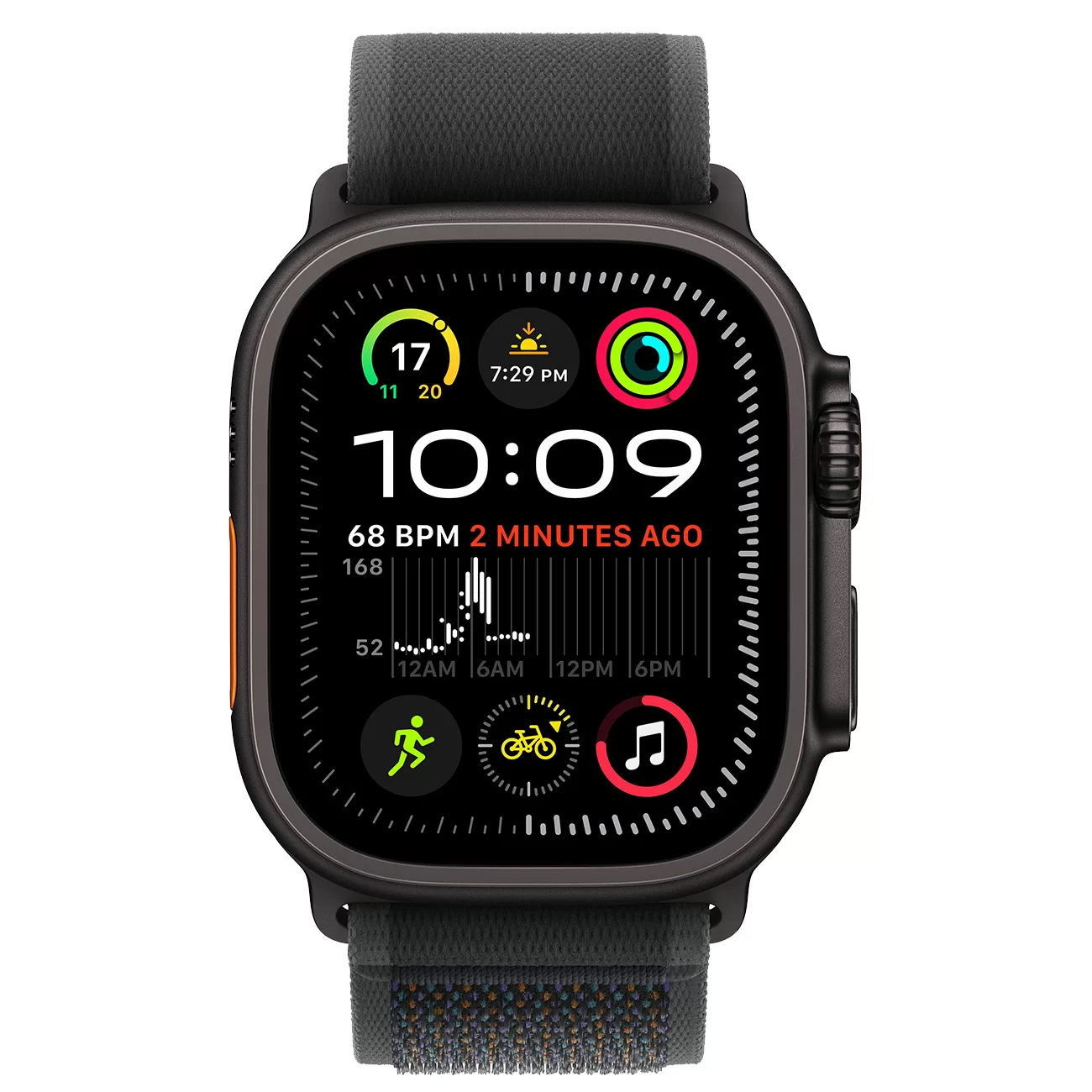 Умные часы Apple Watch Ultra 2 Black Tiatanium, Trail Loop, Black, 49 мм