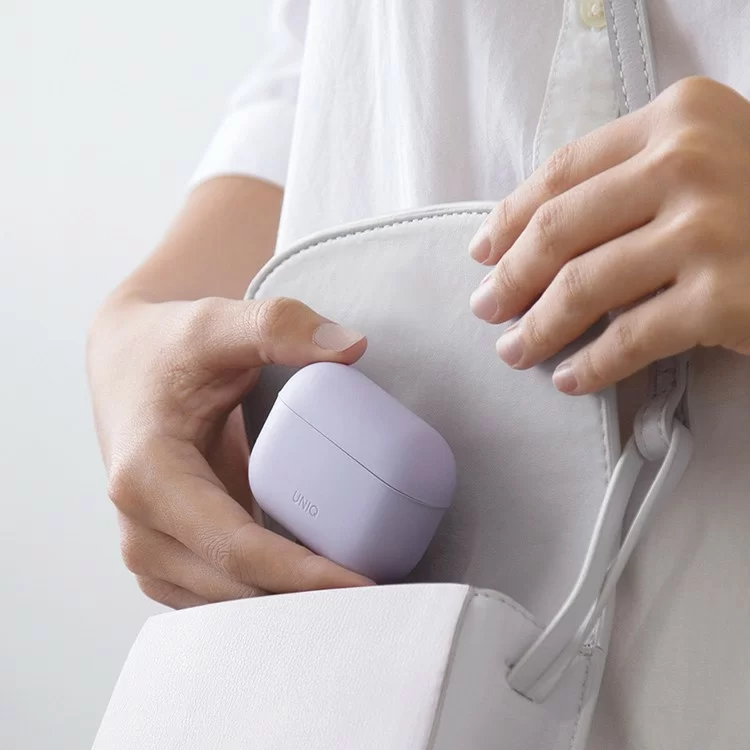 Чехол Uniq LINO Liquid Silicone для AirPods Pro 2 Фиолетовый