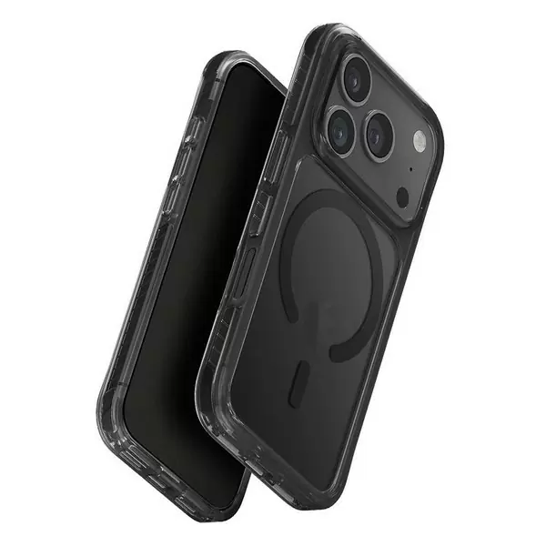 Чехол Uniq Combat для Apple iPhone 17 Pro, Carbon Black (карбоновый чёрный), MagSafe