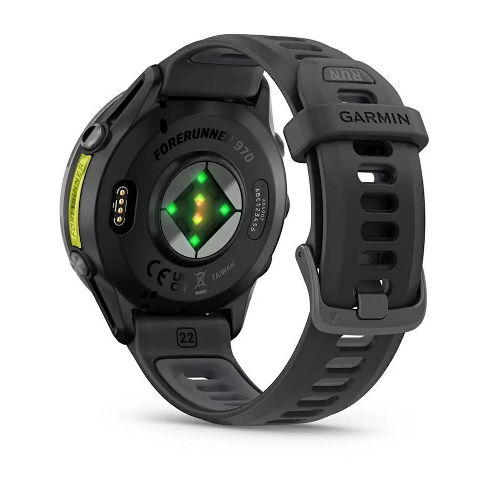 Спортивные часы Garmin Forerunner 570, 42 мм, Carbon Gray DLC Titanium Black / Translucent Whitestone (Серый карбон)