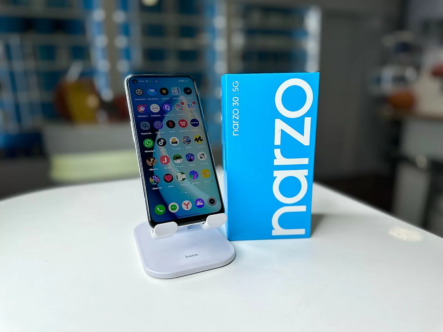 Смартфон Realme Narzo 30, серебристый, 4/128 ГБ / 8139*