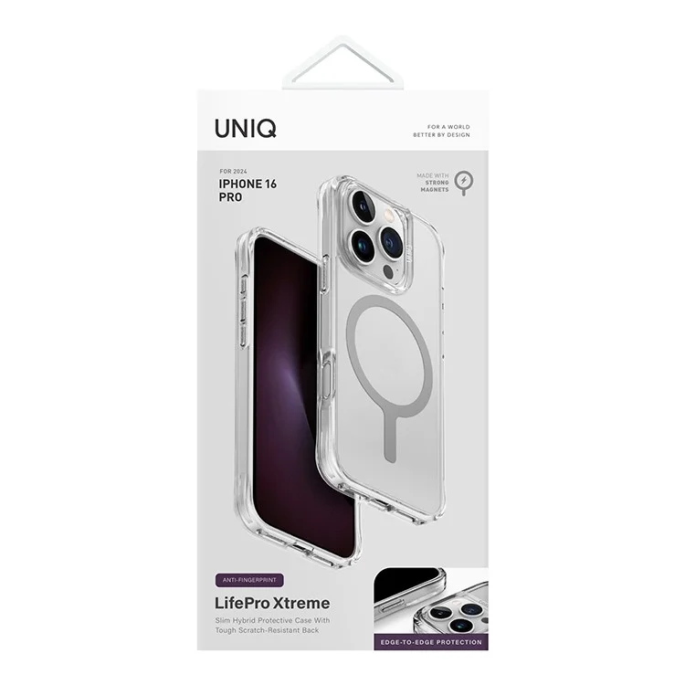 Чехол Uniq LifePro Xtreme для iPhone 16 Pro Прозрачный