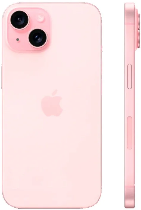 Смартфон Apple iPhone 15, Dual: nano SIM + eSIM, 128 ГБ, розовый