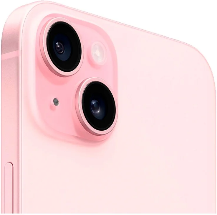 Смартфон Apple iPhone 15 Plus, Dual: nano SIM + eSIM, 128 ГБ, розовый
