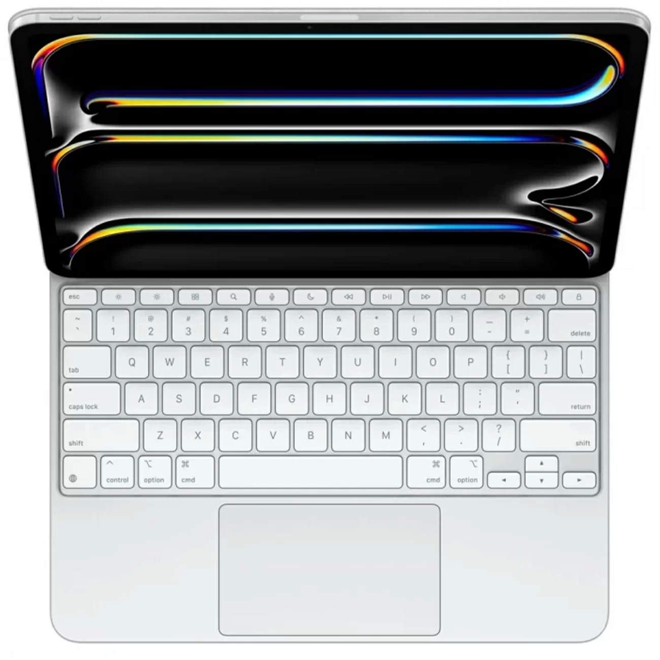 Клавиатура Magic Keyboard для iPad Pro 11 2024, Серебро / белая (MWR03)