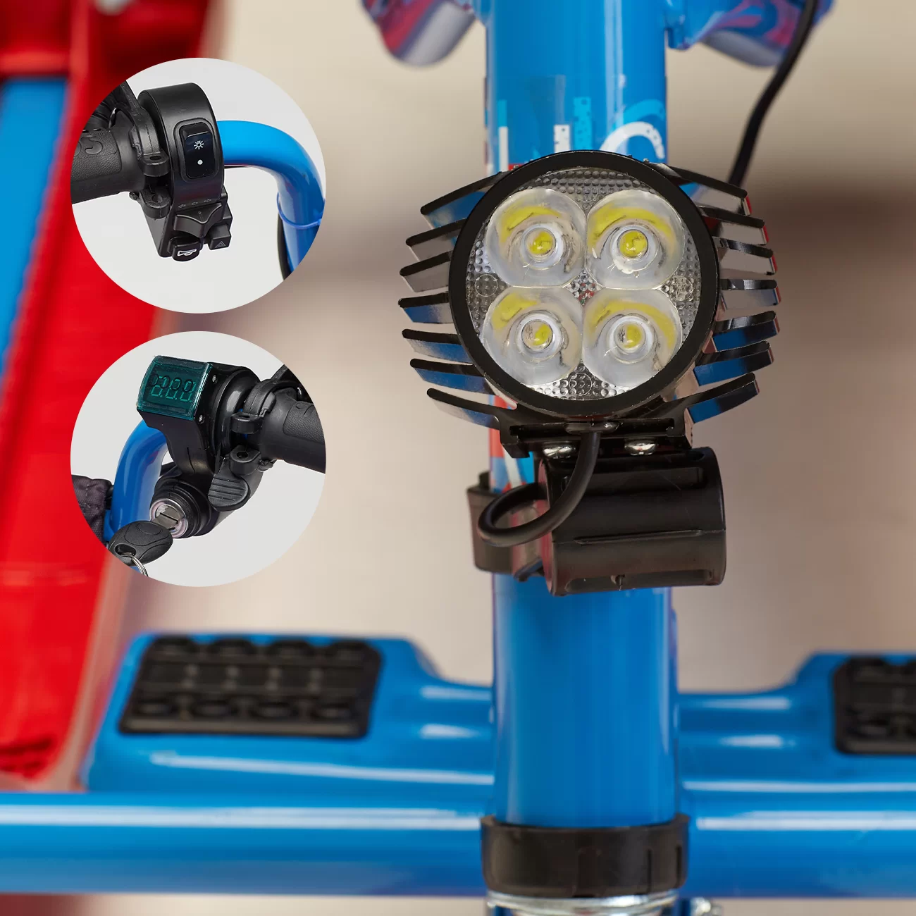 Снегокат электрический iBrat S2, Синий Снегокат электрический iBrat S2, Синий