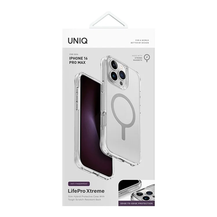 Чехол Uniq LifePro Xtreme AF для iPhone 16 Pro Max Матовый прозрачный (MagSafe)