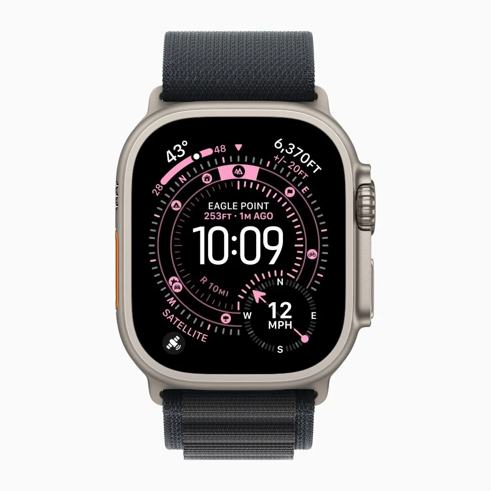 Смарт-часы Apple Watch Ultra 3, 49 мм, ремешок Alpine Loop, Натуральный титан / Natural Titanium