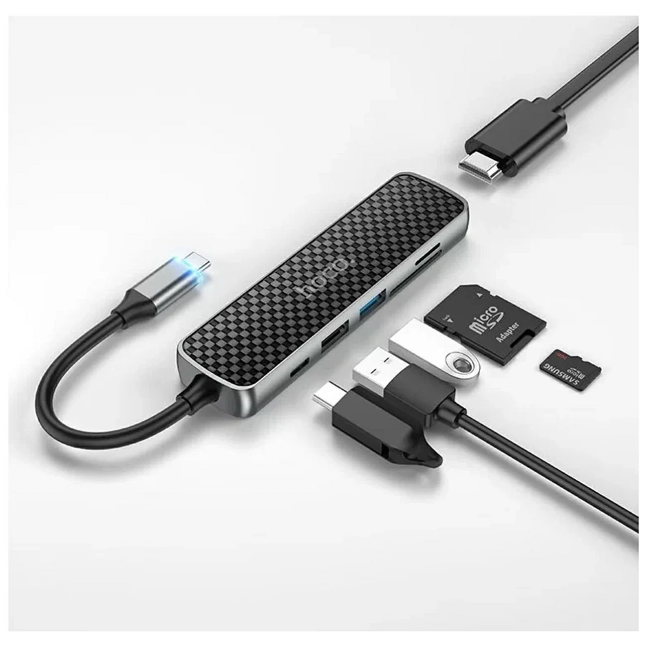 Адаптер 6 в 1 60W Type-C HB24 Адаптер 6 в 1 60W Type-C HB24