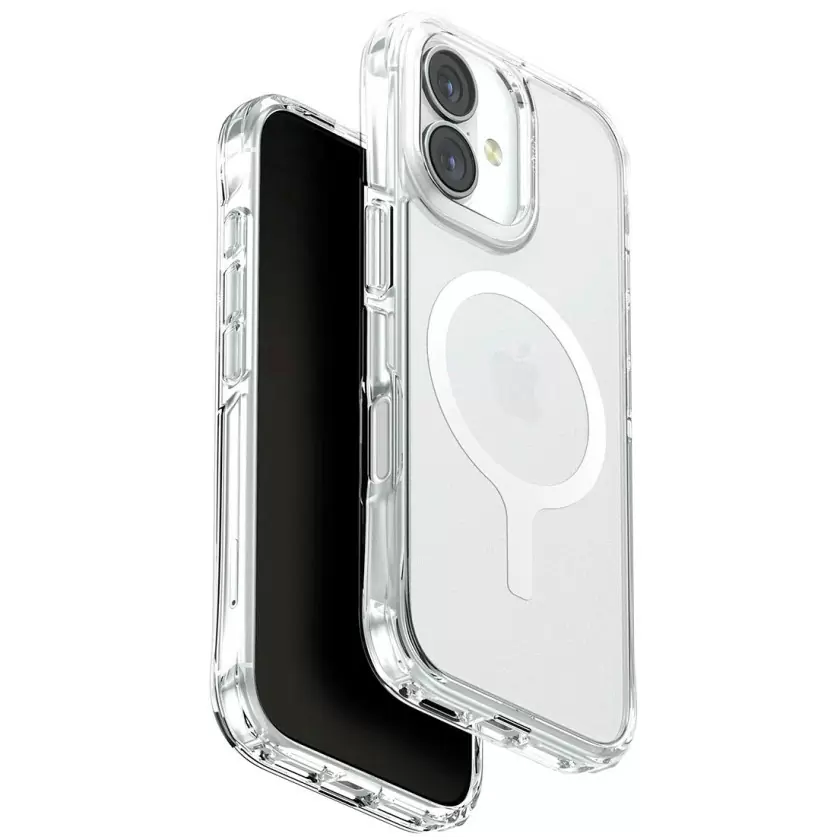 Чехол Uniq LifePro Xtreme AF для Apple iPhone 17, Frost Clear/White (матовый прозрачный/белый), MagSafe Чехол Uniq LifePro Xtreme AF для Apple iPhone 17, Frost Clear/White (матовый прозрачный/белый), MagSafe