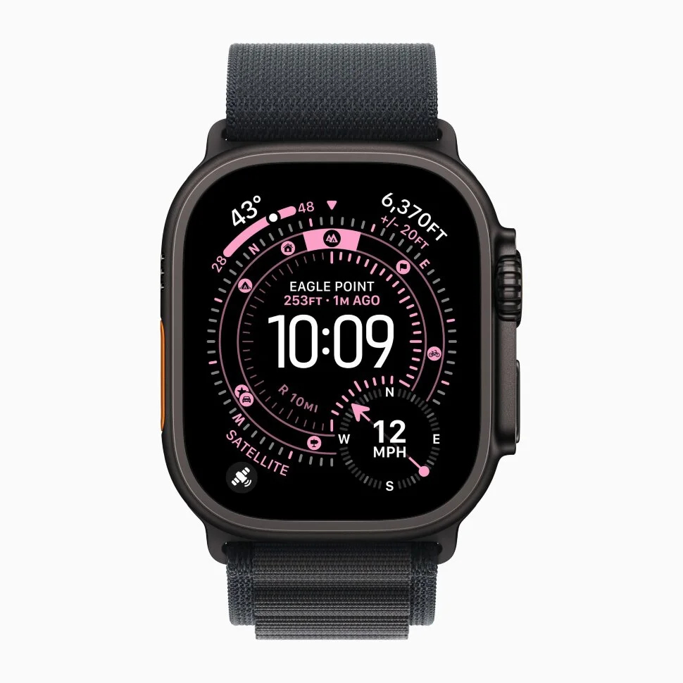 Смарт-часы Apple Watch Ultra 3, 49 мм, ремешок Alpine Loop, Чёрный титан / Black Titanium