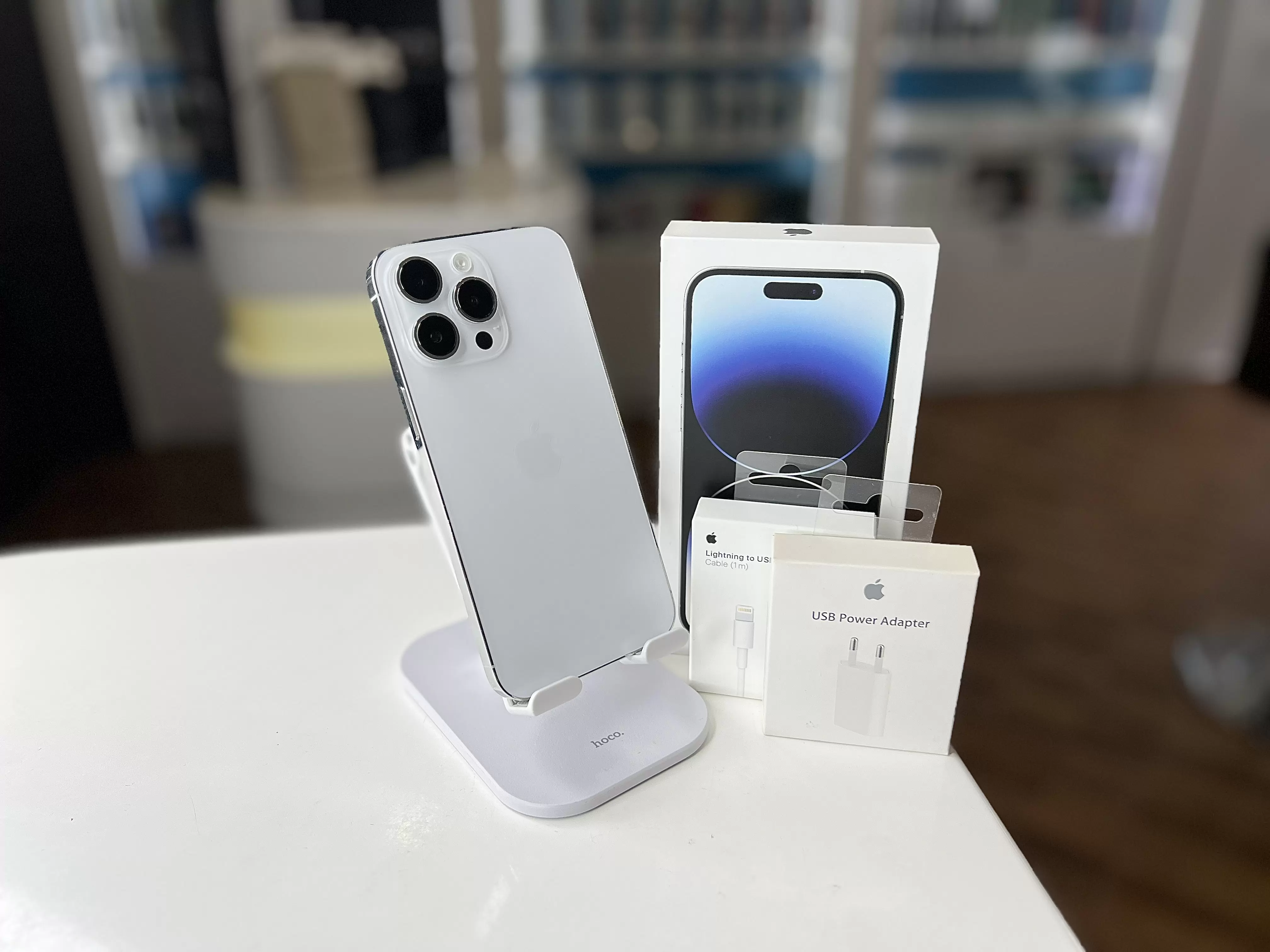- Смартфон Apple iPhone 14 Pro Max,Dual eSIM, Серебристый, 512 ГБ / 9697*
