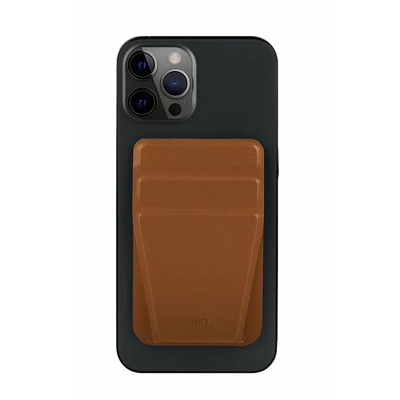 Магнитный бумажник Uniq LYFT с подставкой Brown Apple Magsafe 12/13/14/15/16