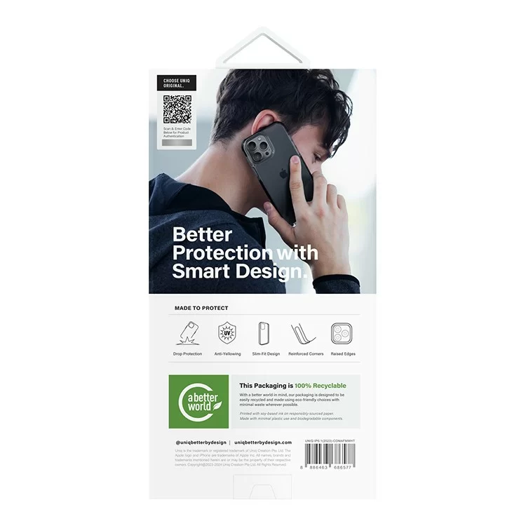 Чехол Uniq Combat AirFry для iPhone 15 Pro Чёрный (MagSafe)