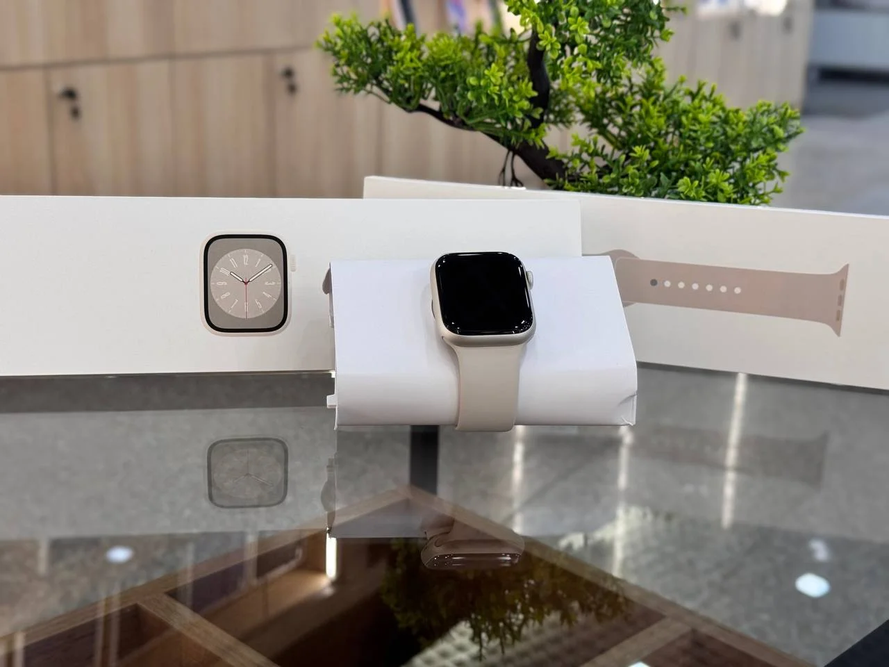 Смарт Часы Apple Watch S8, Серебристый, 45mm / LXX1*