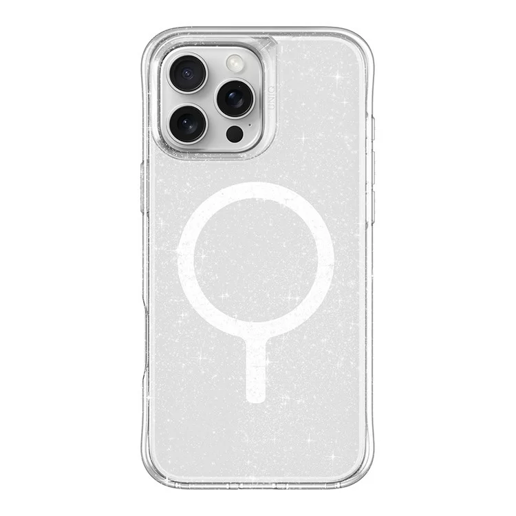 Чехол Uniq LifePro Xtreme Tinsel для iPhone 16 Pro Max Серебристый блеск (MagSafe)