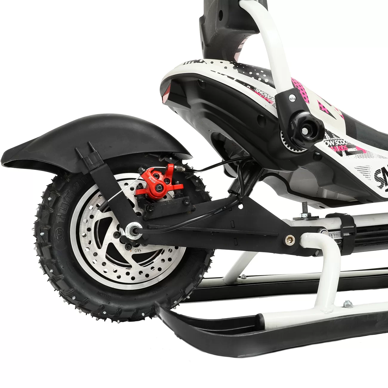 Снегокат электрический iBrat M1, Бело-розовый Снегокат электрический iBrat M1, Бело-розовый