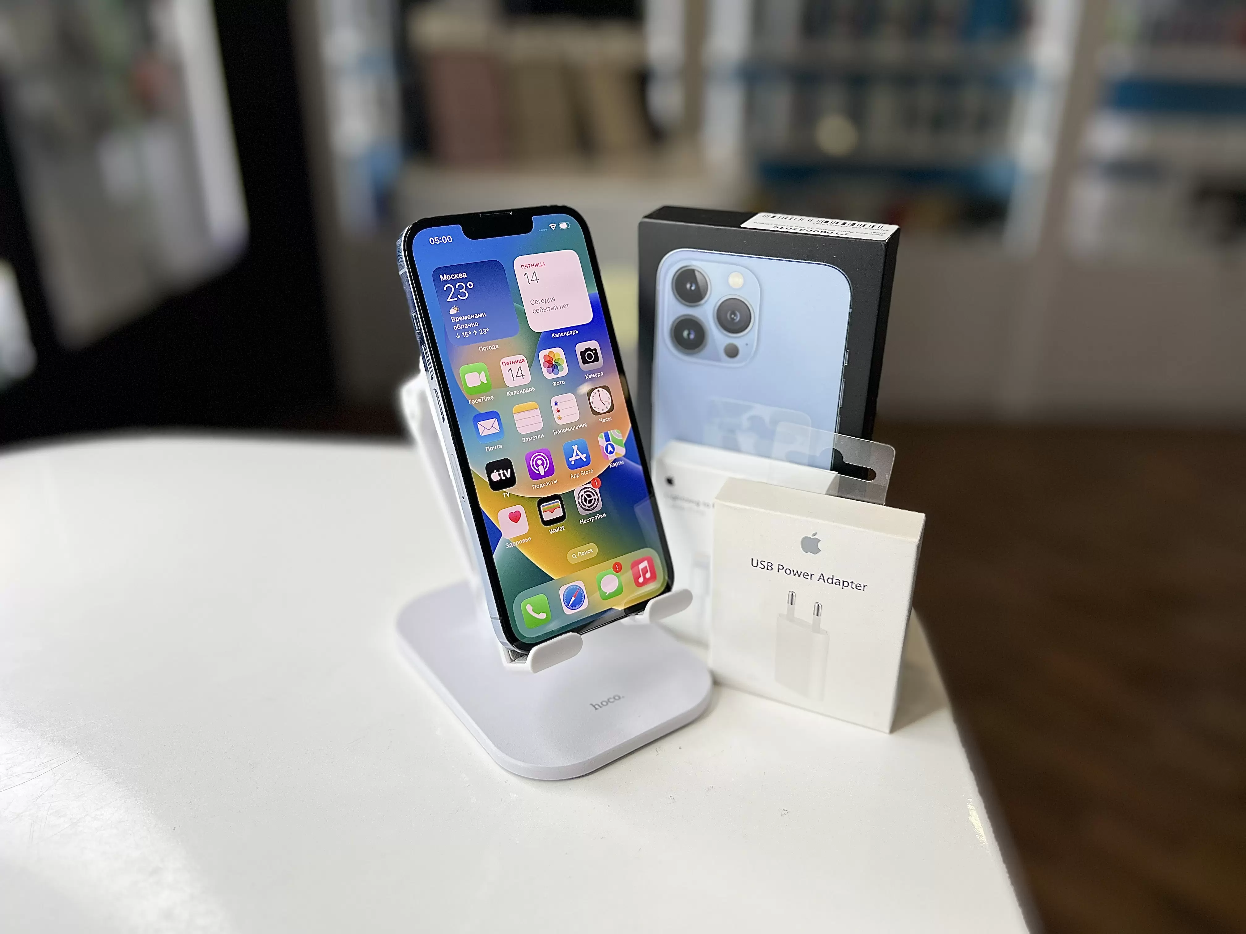 - Смартфон Apple iPhone 13 Pro, Небесно‑голубой, 256 ГБ / 9278*