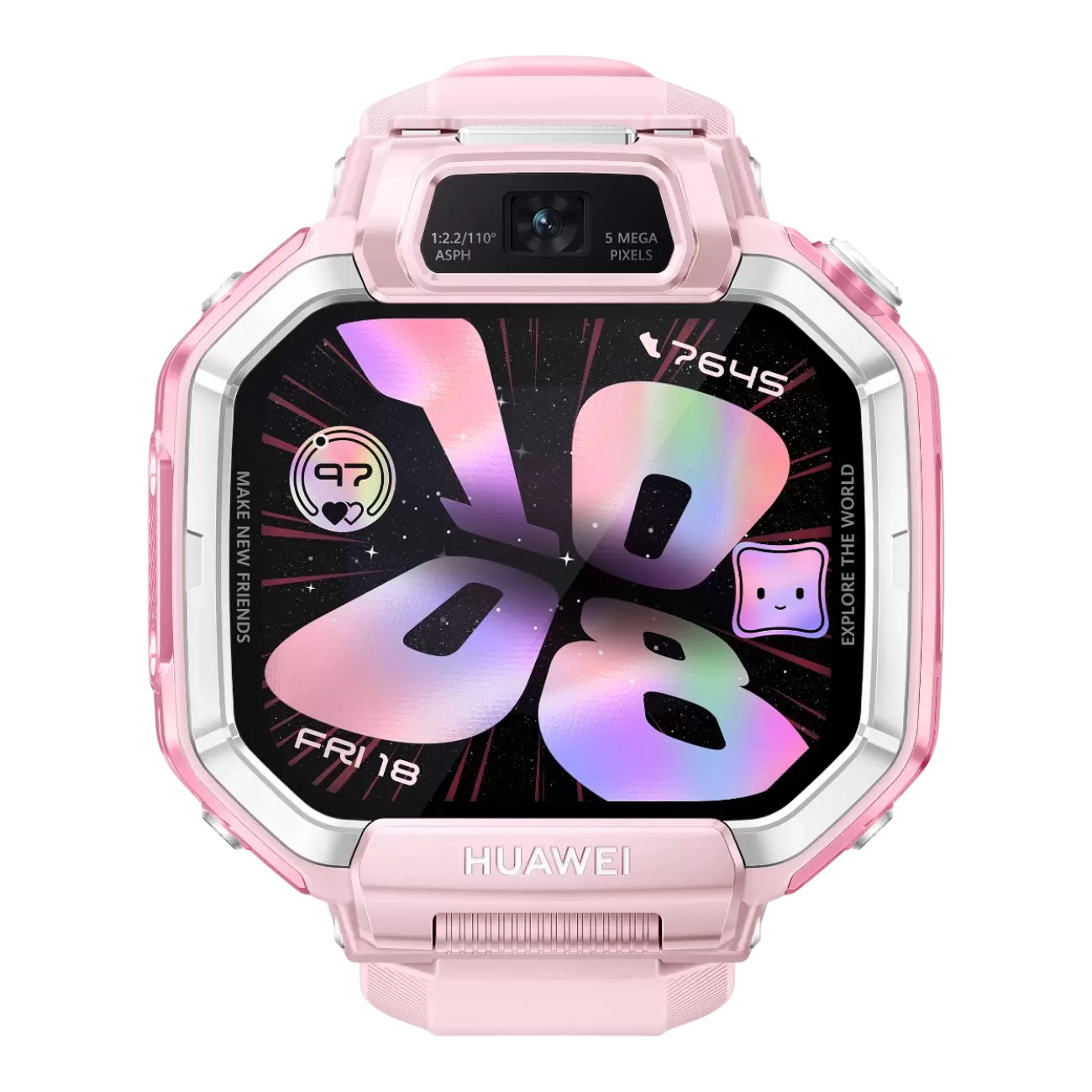 Детские смарт-часы Huawei Watch Kids X1, Pink (розовый)