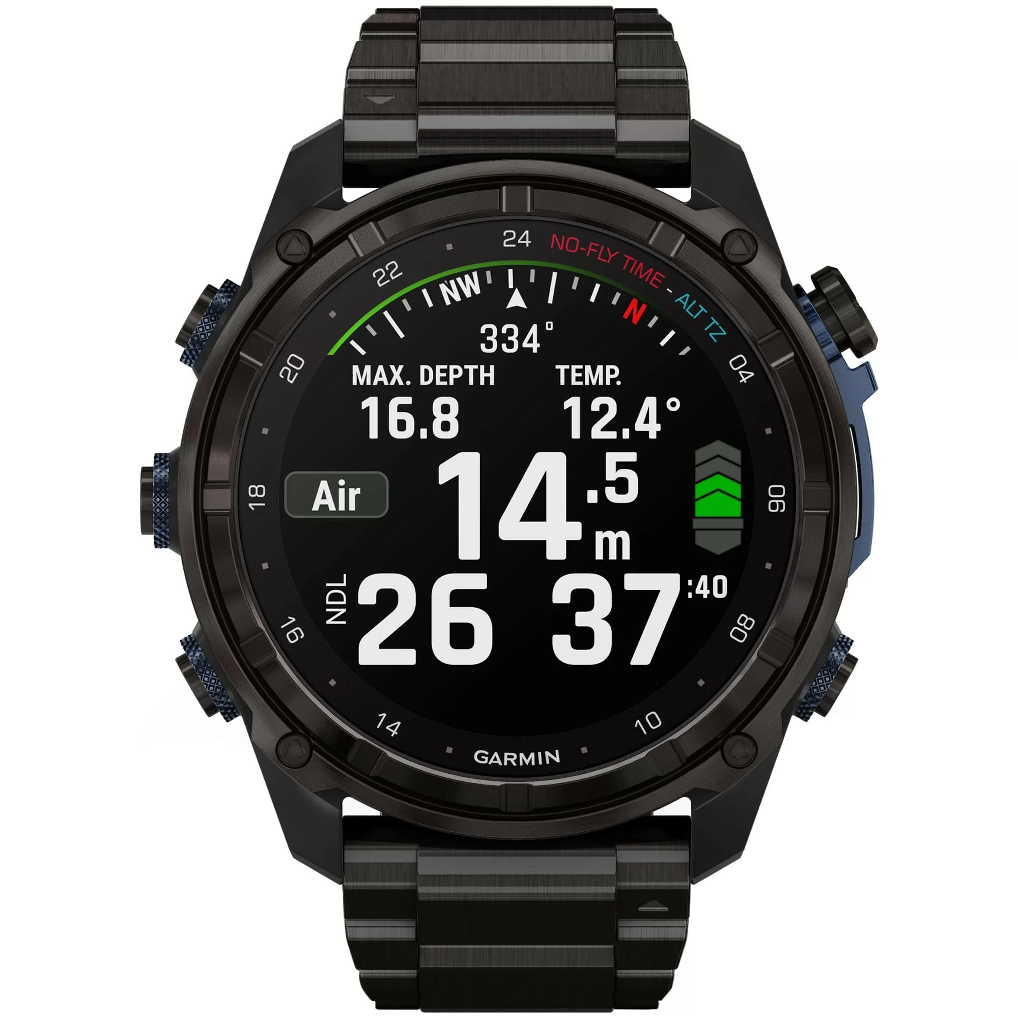 Дайвинг-компьютер Garmin Descent Mk3i, 51 мм (Carbon Gray DLC Titanium / титановый корпус, цвет графит, DLC Titanium Band / титановый браслет)