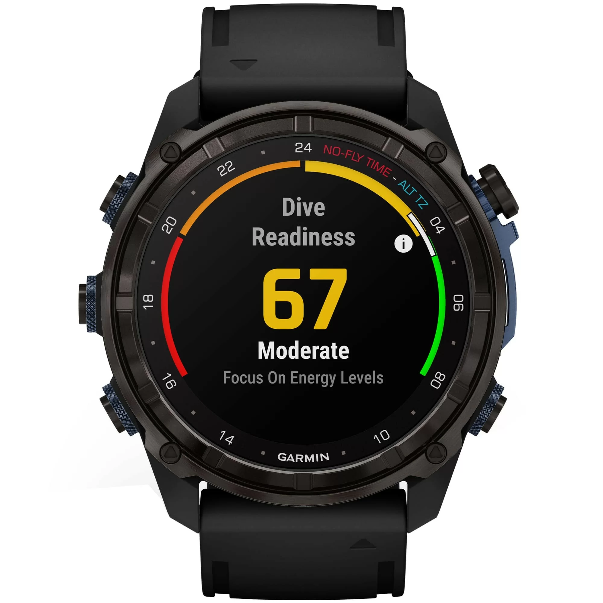 Дайвинг-компьютер Garmin Descent Mk3i, 51 мм (Carbon Gray DLC Titanium / титановый корпус, цвет графит, Black Silicone Band / чёрный силиконовый ремешок)